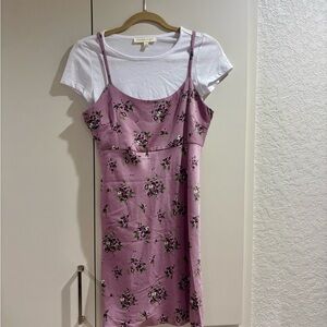 Floral Pink Dress by Bardot